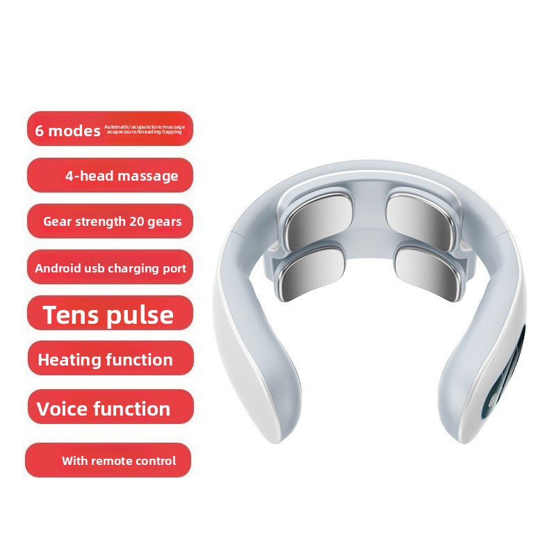 Neck Massager, Intelligent Cordless Portable-Multifunctional for Cervical Neck and Shoulder Relaxation at Home, Office, Travel