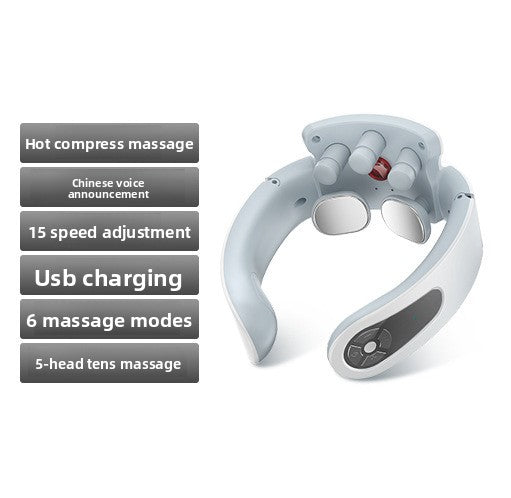 Neck Massager, Intelligent Cordless Portable-Multifunctional for Cervical Neck and Shoulder Relaxation at Home, Office, Travel