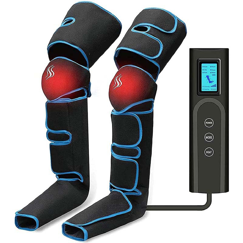 Leg Massager with Heat and Compression, Foot Massager for Circulation and Pain Relief
