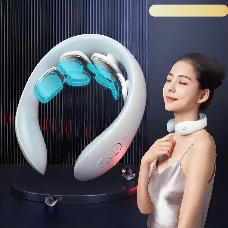 Neck Massager, Intelligent Cordless Portable-Multifunctional for Cervical Neck and Shoulder Relaxation at Home, Office, Travel