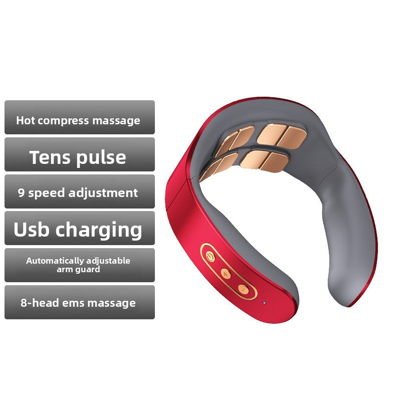 Neck Massager, Intelligent Cordless Portable-Multifunctional for Cervical Neck and Shoulder Relaxation at Home, Office, Travel