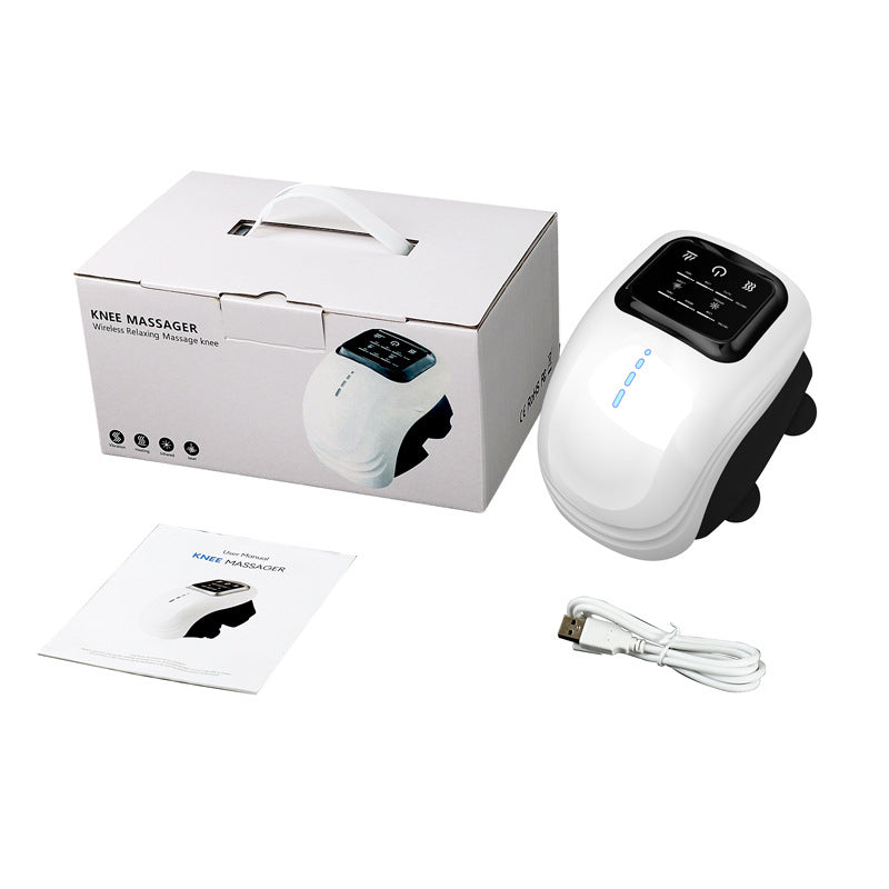 Knee Massager Smart with Heat, Red Light and Massage Therapy, 3 Vibration Modes and 3 Heating Levels, 2026 Updated Edition, LED Vitality Joints Knee Massager, Gifts for Grandma & Grandpa