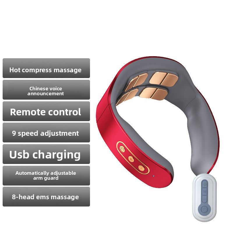 Neck Massager, Intelligent Cordless Portable-Multifunctional for Cervical Neck and Shoulder Relaxation at Home, Office, Travel