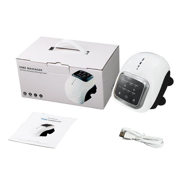 Knee Massager Smart with Heat, Red Light and Massage Therapy, 3 Vibration Modes and 3 Heating Levels, 2026 Updated Edition, LED Vitality Joints Knee Massager, Gifts for Grandma & Grandpa