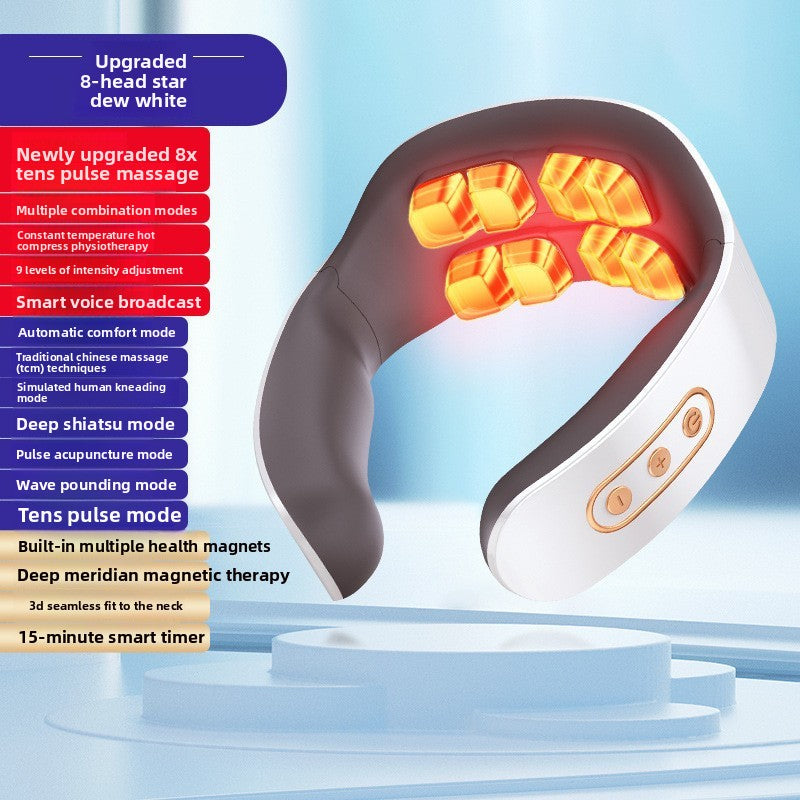 Neck Massager, Intelligent Cordless Portable-Multifunctional for Cervical Neck and Shoulder Relaxation at Home, Office, Travel