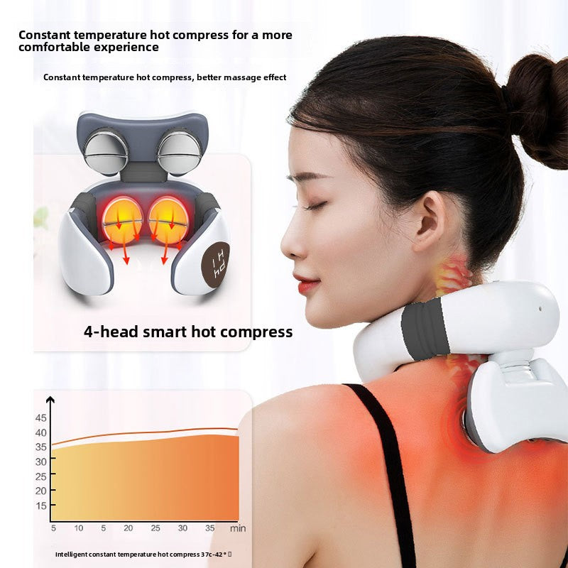 Cervical Vitality Magic Pro 2.0 Neck Relaxation Device - Portable Massager with Heat & Vibration Modes