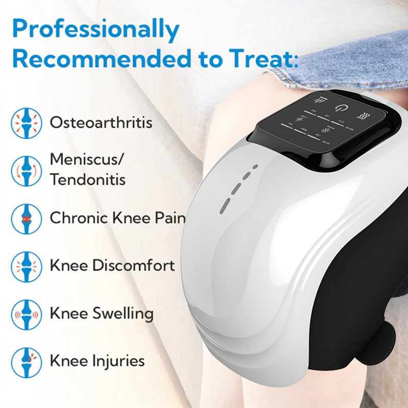 Knee Massager Smart with Heat, Red Light and Massage Therapy, 3 Vibration Modes and 3 Heating Levels, 2026 Updated Edition, LED Vitality Joints Knee Massager, Gifts for Grandma & Grandpa