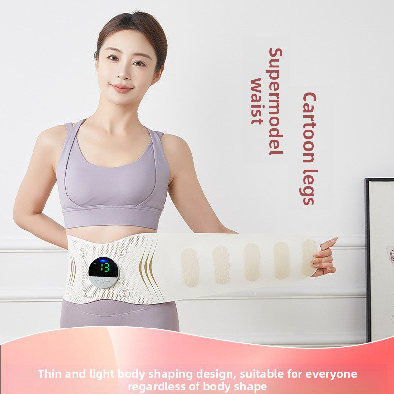 Abs Sculptor, Ab Toning Belt with Heating Pad for Stomach Cellulite Removal Fat Burning, ab Toner Machine for Belly Exercise Smooth & Firming