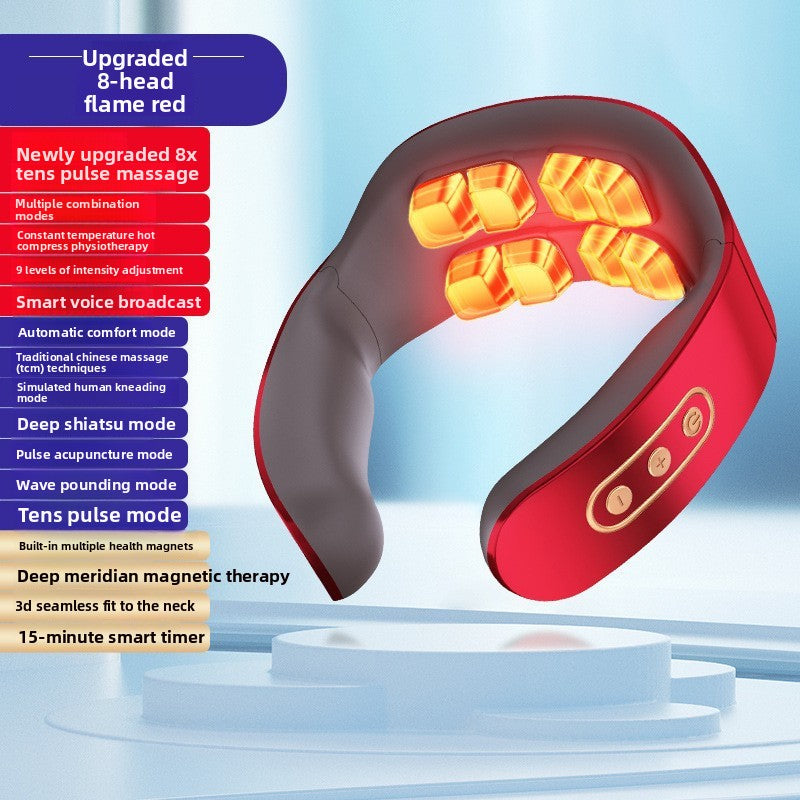 Neck Massager, Intelligent Cordless Portable-Multifunctional for Cervical Neck and Shoulder Relaxation at Home, Office, Travel