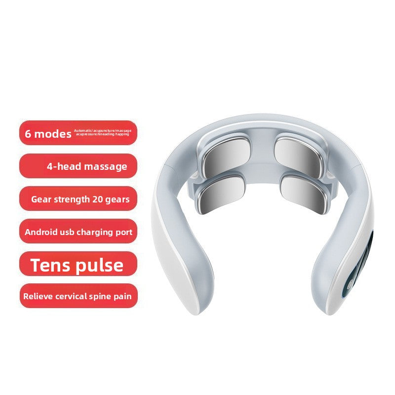 Neck Massager, Intelligent Cordless Portable-Multifunctional for Cervical Neck and Shoulder Relaxation at Home, Office, Travel