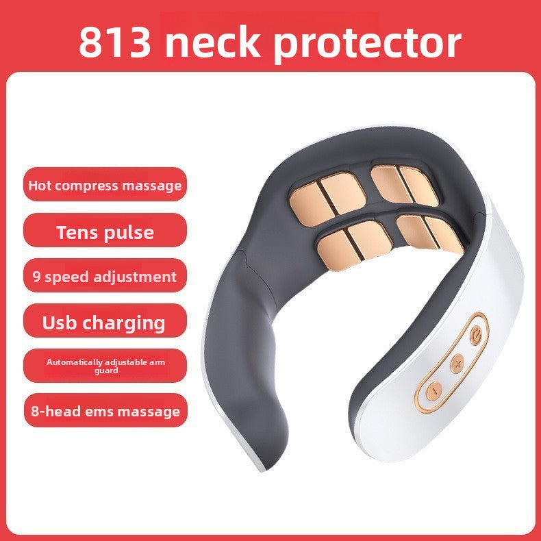 Neck Massager, Intelligent Cordless Portable-Multifunctional for Cervical Neck and Shoulder Relaxation at Home, Office, Travel