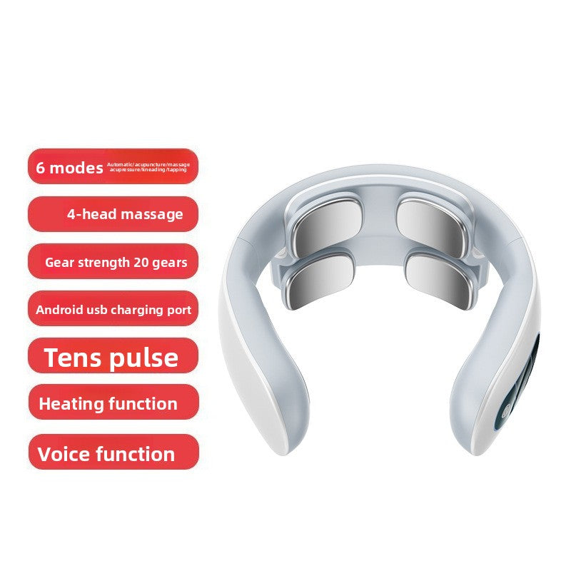 Neck Massager, Intelligent Cordless Portable-Multifunctional for Cervical Neck and Shoulder Relaxation at Home, Office, Travel